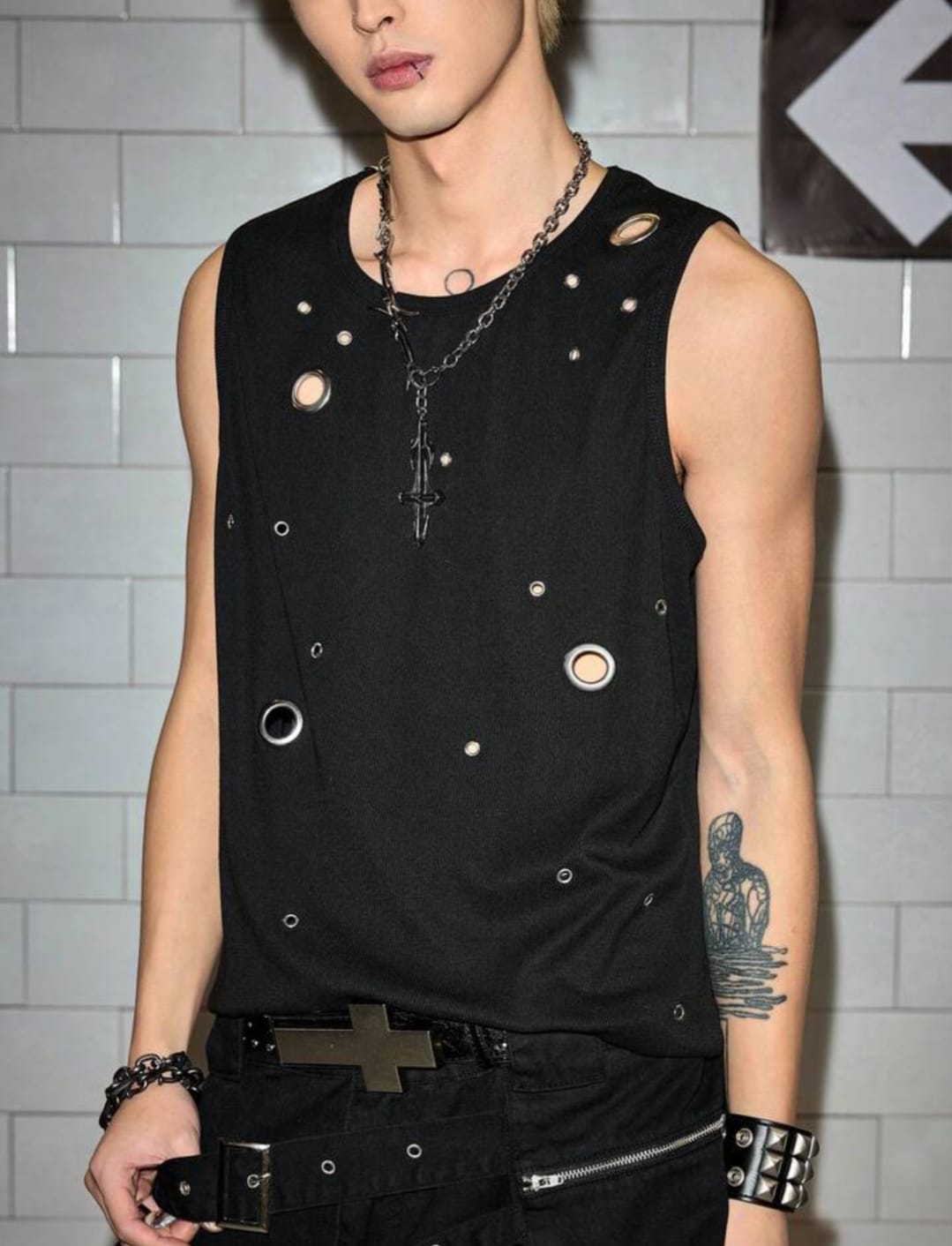 Eclipse Grommet Tank Top